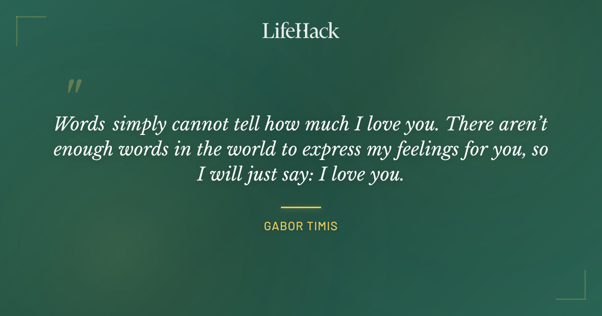 Quote by Gabor Timis