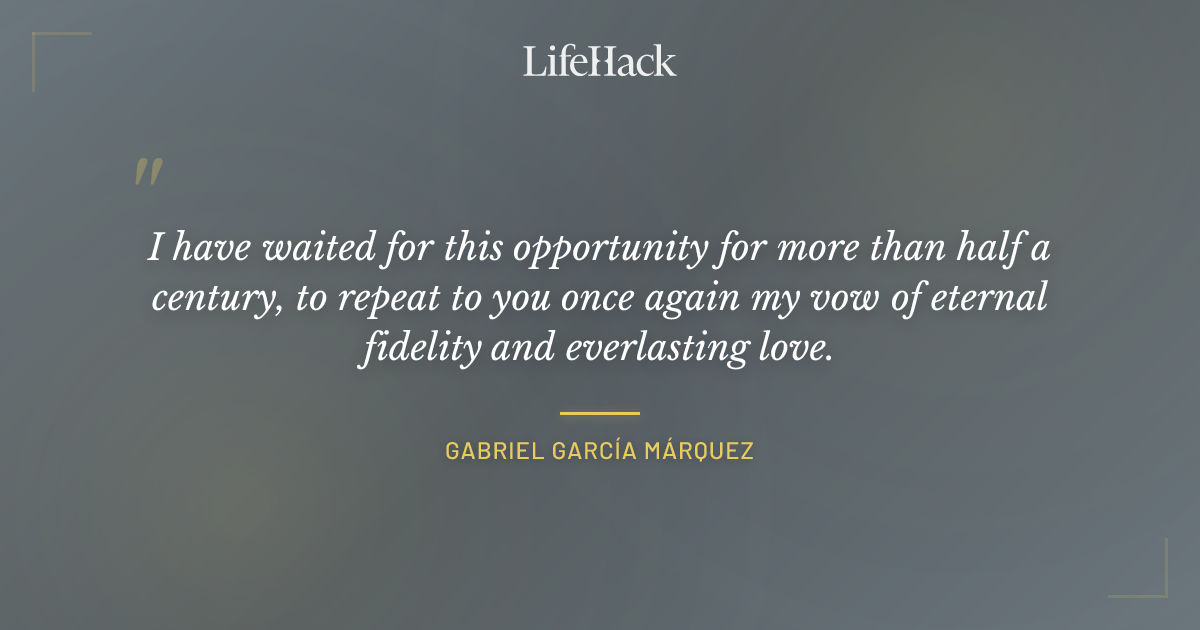 Quote by Gabriel García Márquez