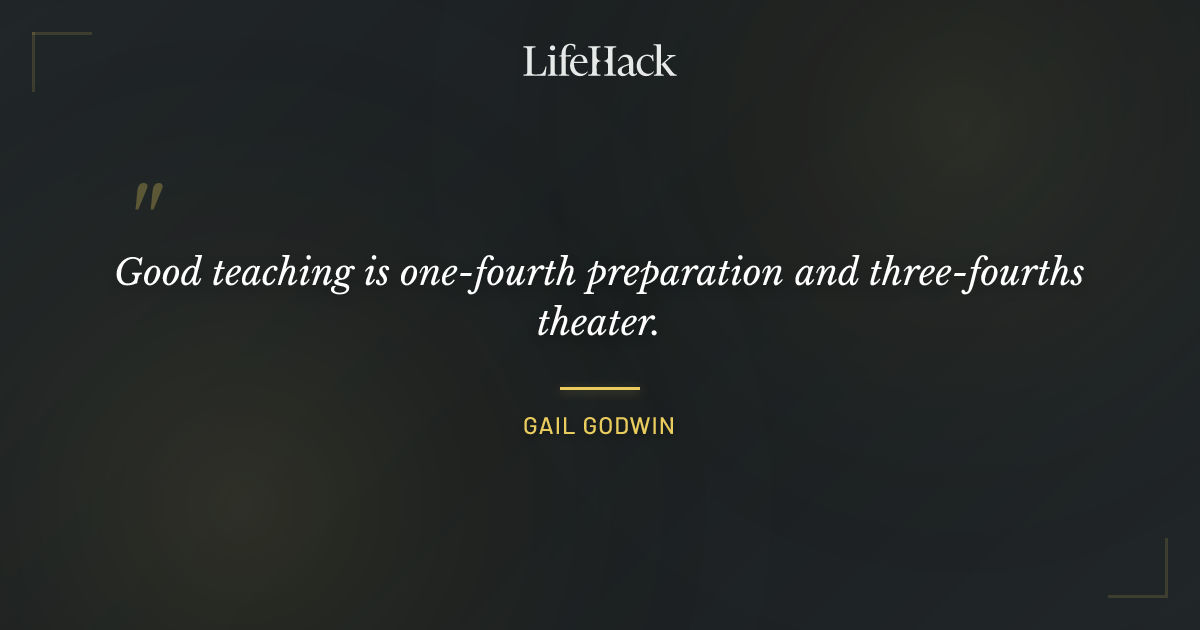 Quote by Gail Godwin