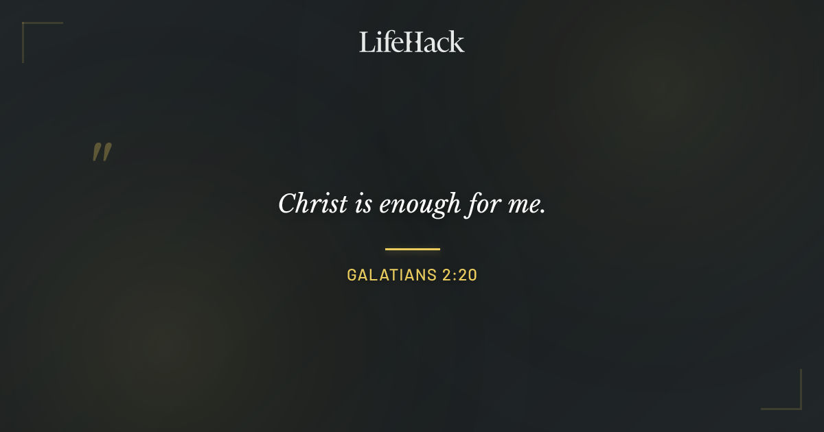 Quote by Galatians 2:20