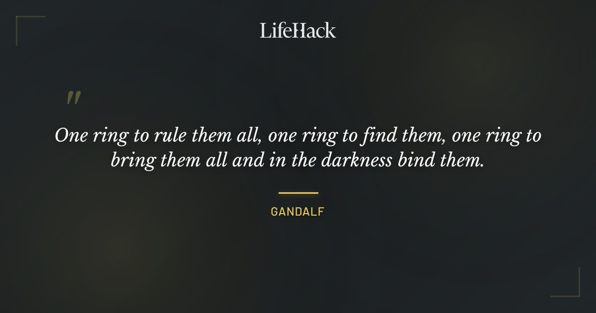 Quote by Gandalf