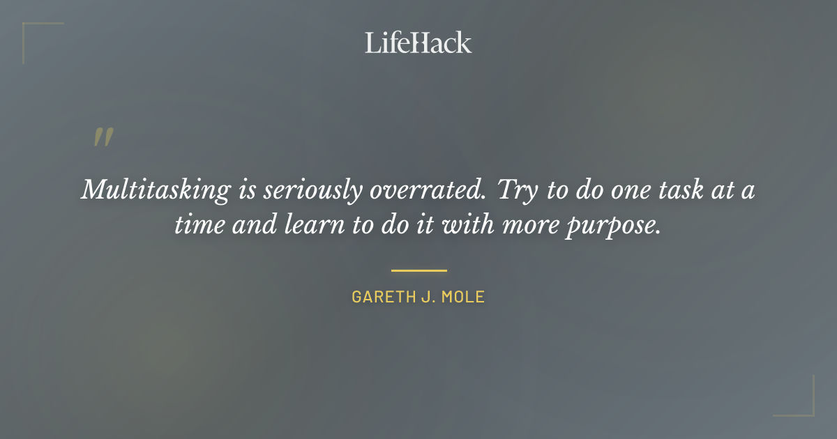 Quote by Gareth J. Mole