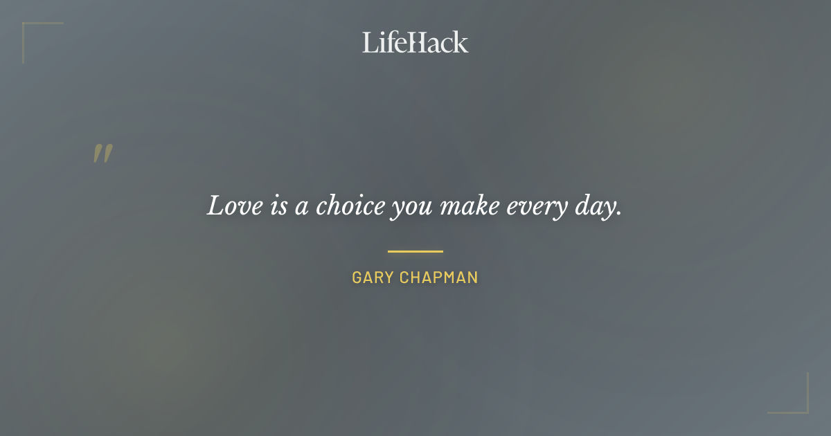 Quote by Gary Chapman