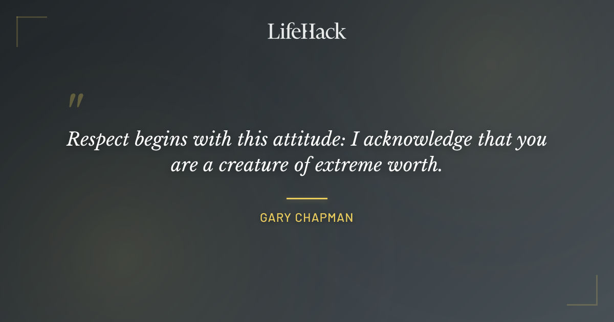 Quote by Gary Chapman