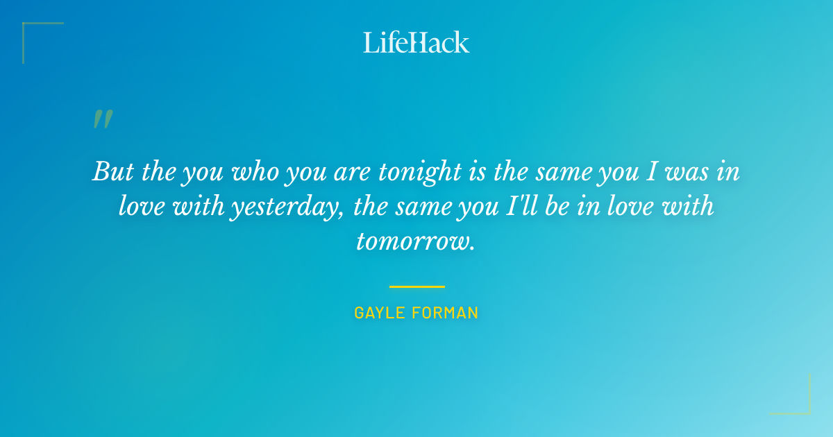 Quote by Gayle Forman