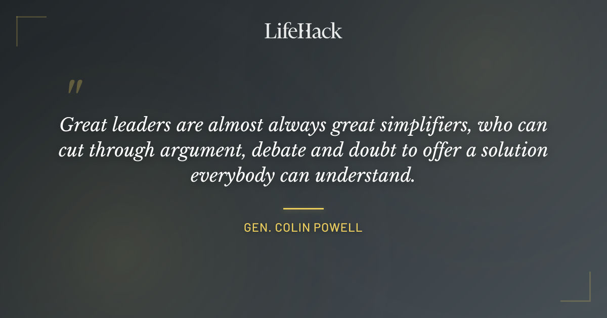 Quote by Gen. Colin Powell