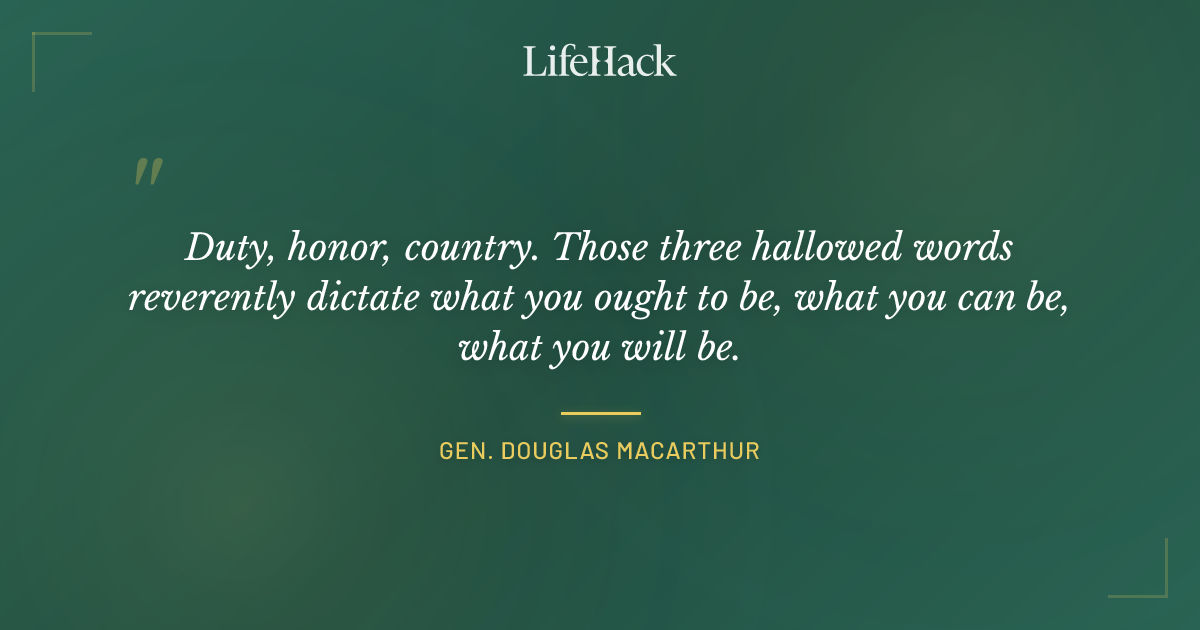Quote by Gen. Douglas MacArthur