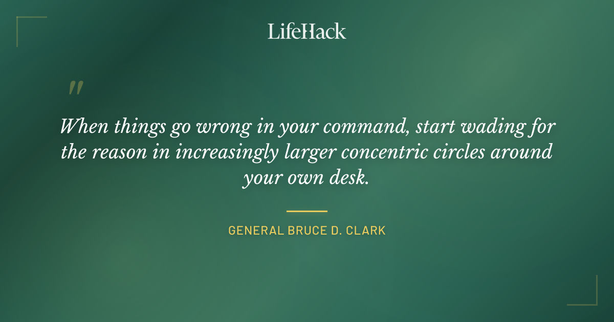 Quote by General Bruce D. Clark