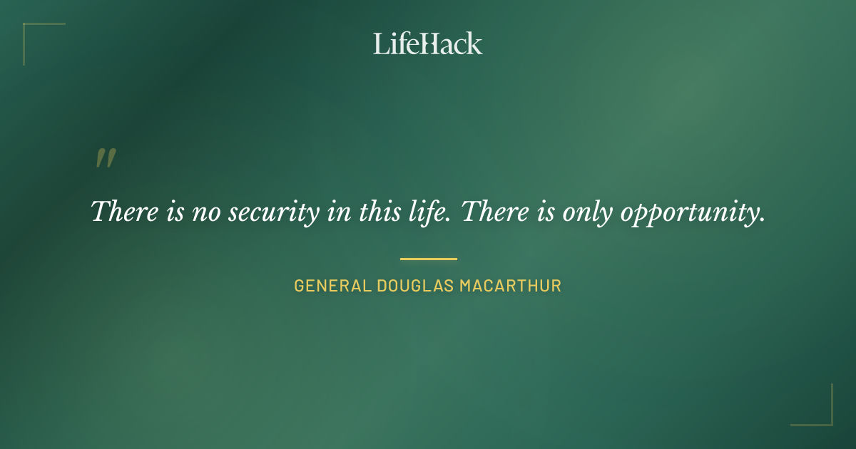 Quote by General Douglas MacArthur
