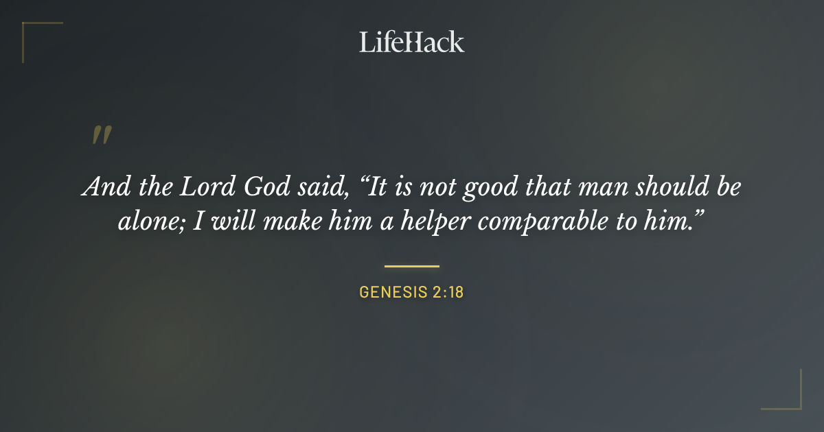 Quote by Genesis 2:18