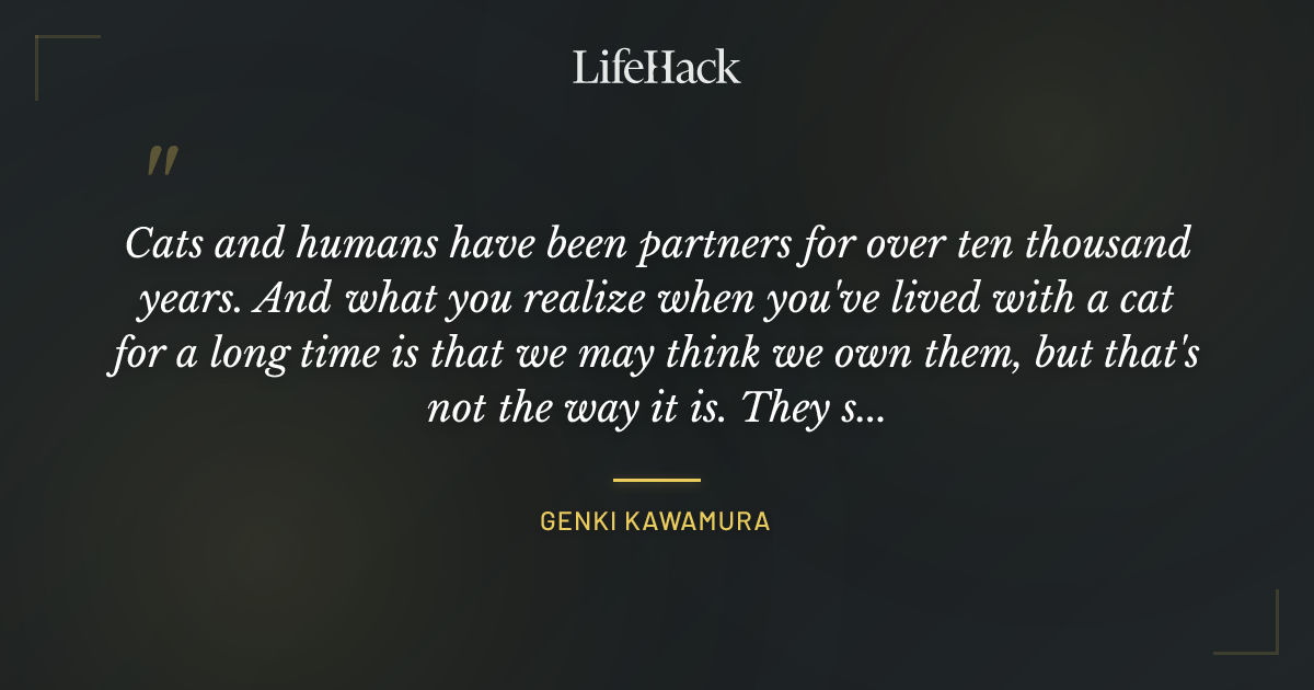 Quote by Genki Kawamura
