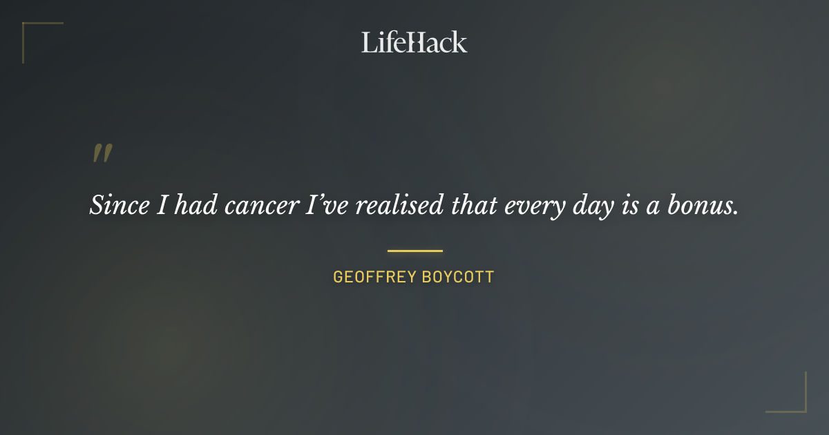 Quote by Geoffrey Boycott