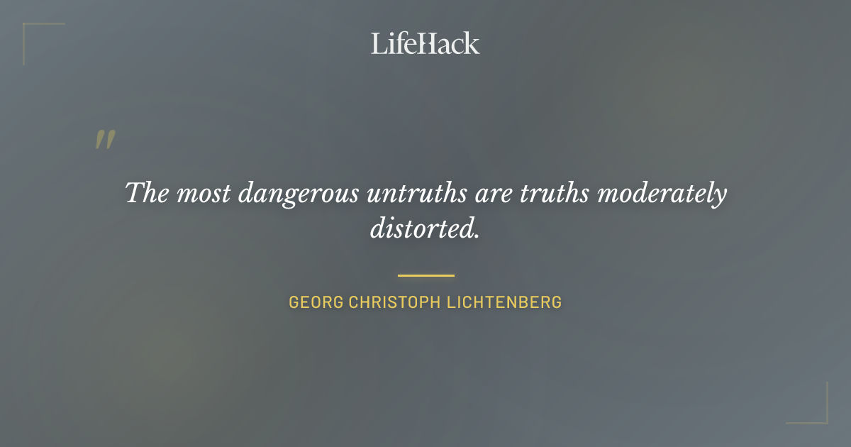 Quote by Georg Christoph Lichtenberg