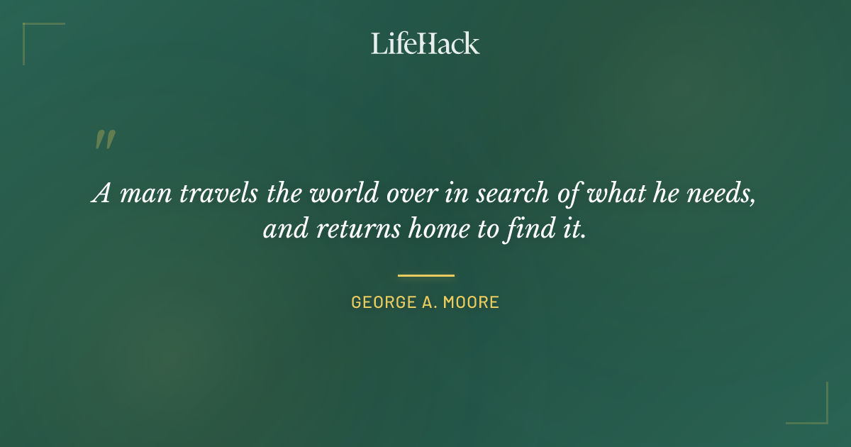 Quote by George A. Moore