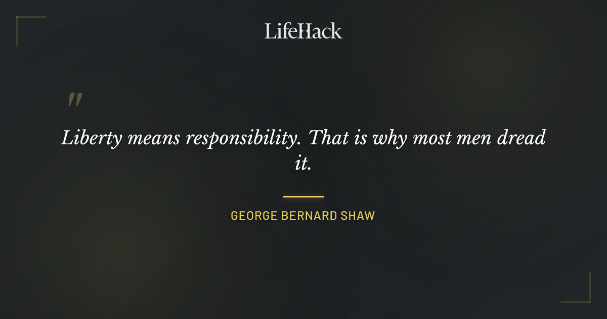 Quote by George Bernard Shaw