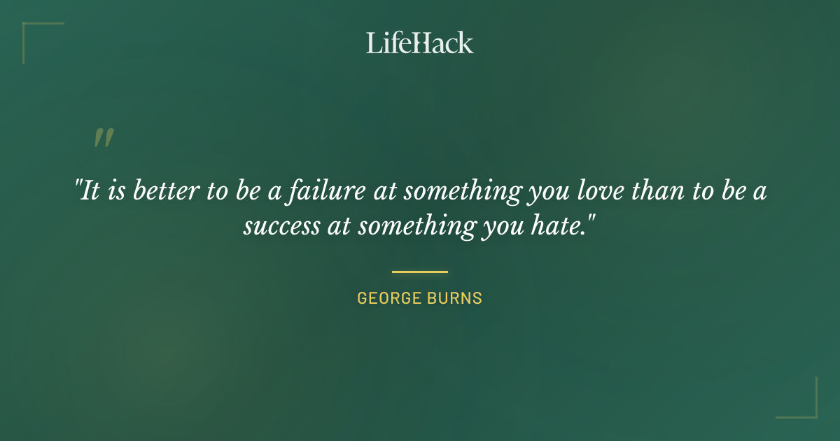 Quote by George Burns
