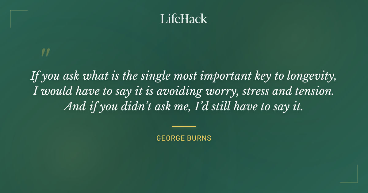 Quote by George Burns