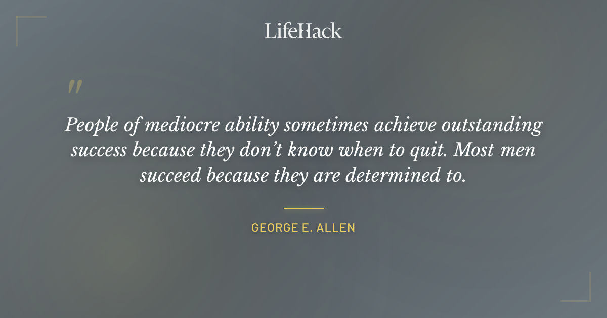 Quote by George E. Allen