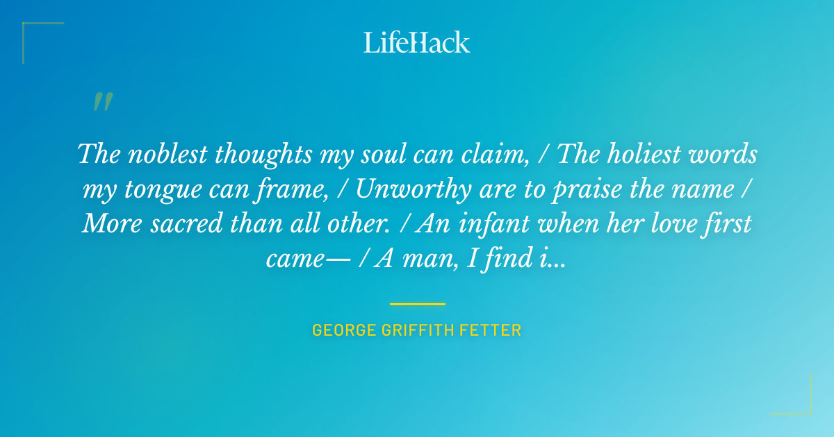 Quote by George Griffith Fetter