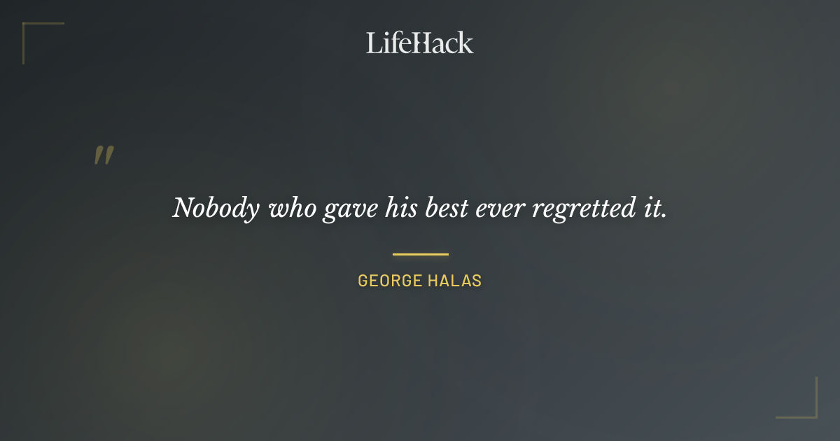 Quote by George Halas