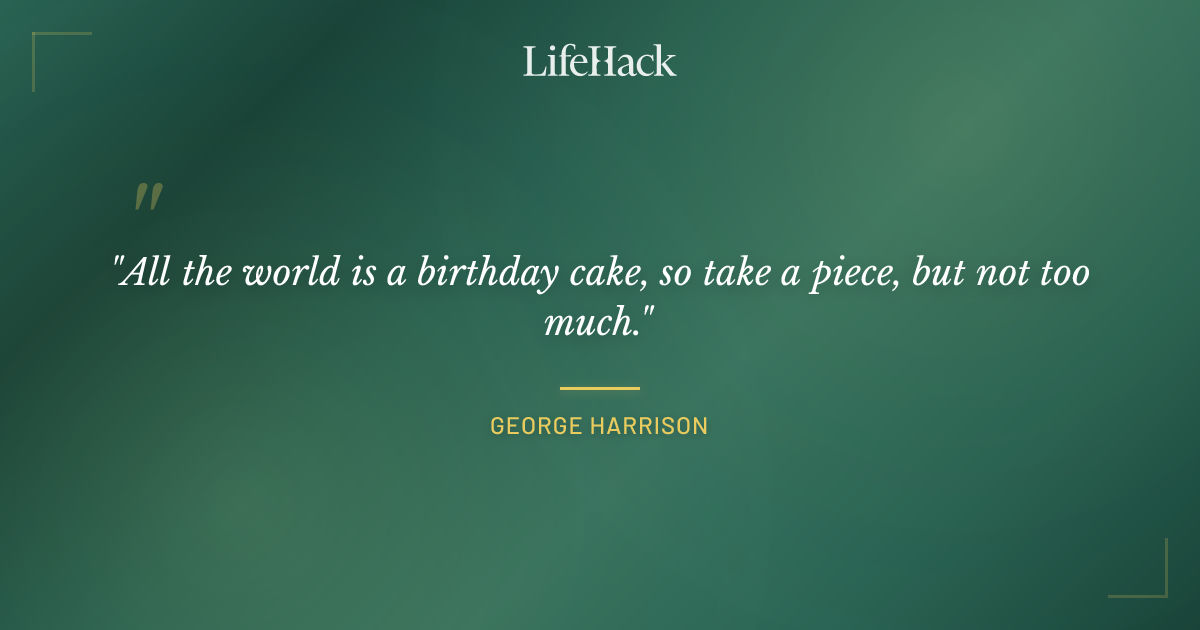 Quote by George Harrison