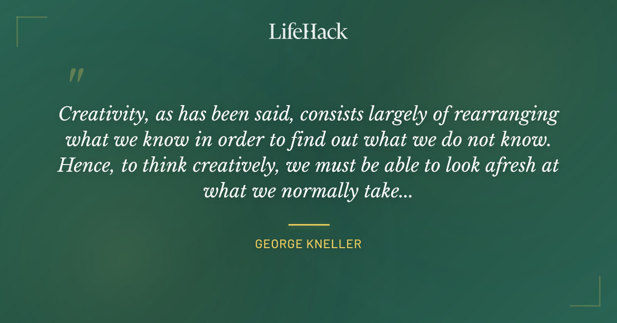 Quote by George Kneller