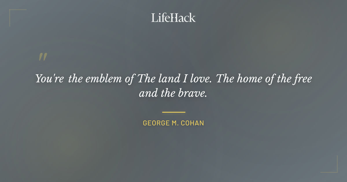 Quote by George M. Cohan