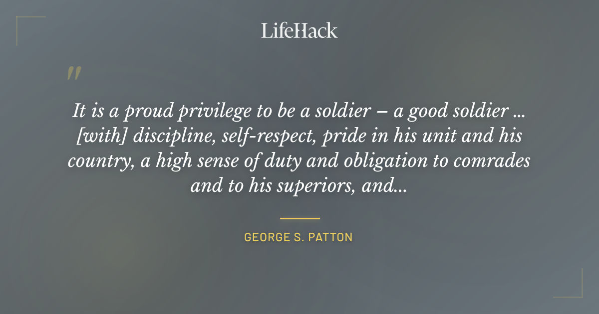 Quote by George S. Patton