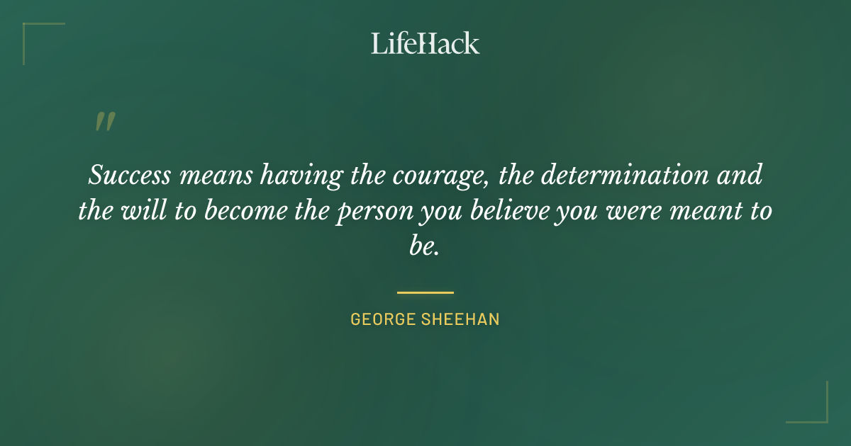 Quote by George Sheehan