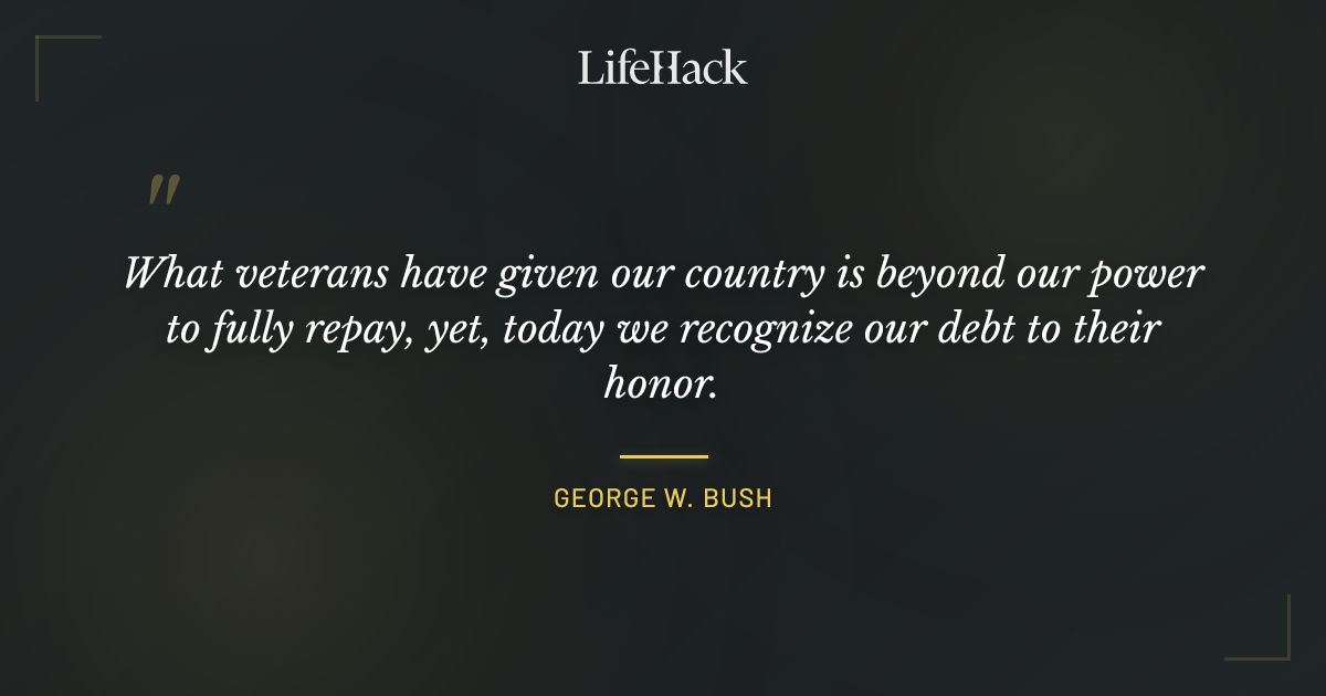 Quote by George W. Bush