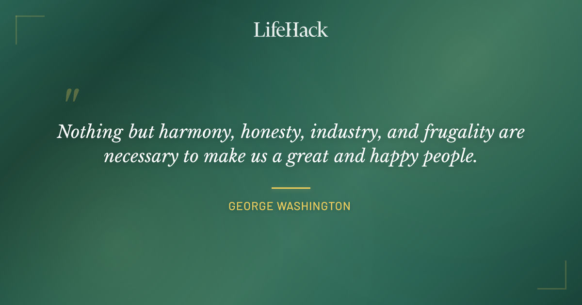 Quote by George Washington