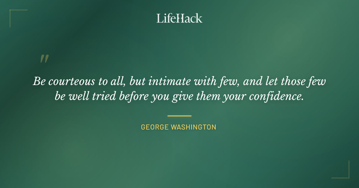 Quote by George Washington