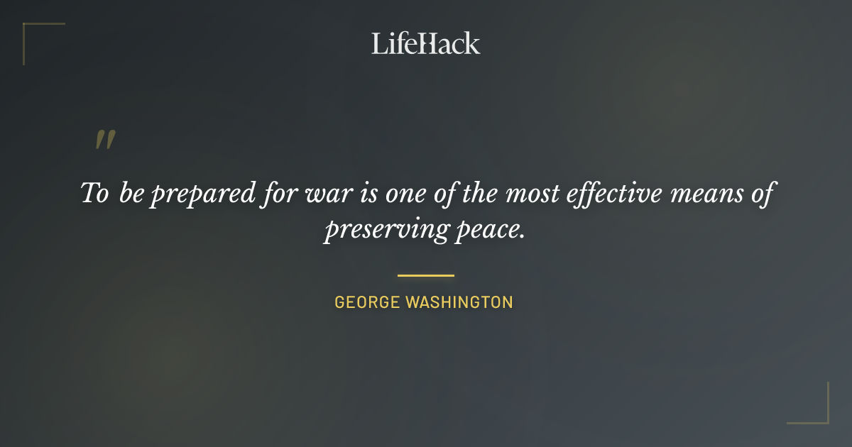 Quote by George Washington