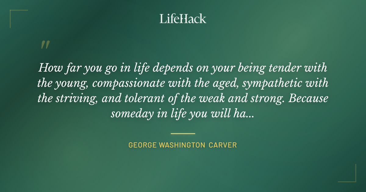 Quote by George Washington Carver