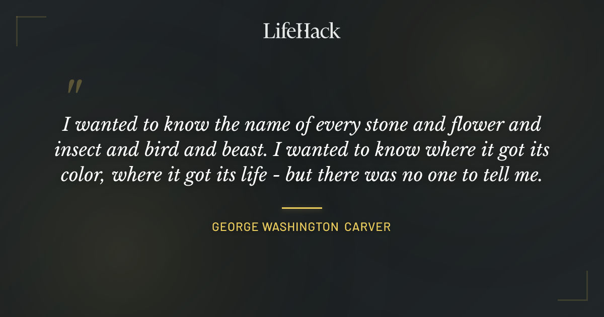 Quote by George Washington Carver