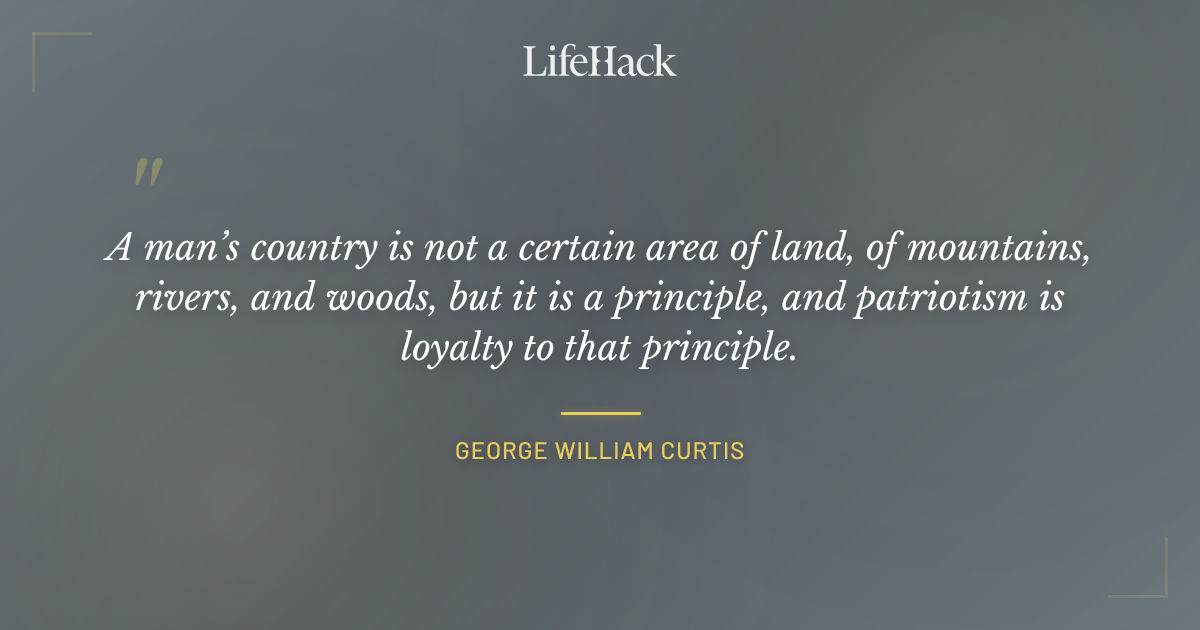 Quote by George William Curtis
