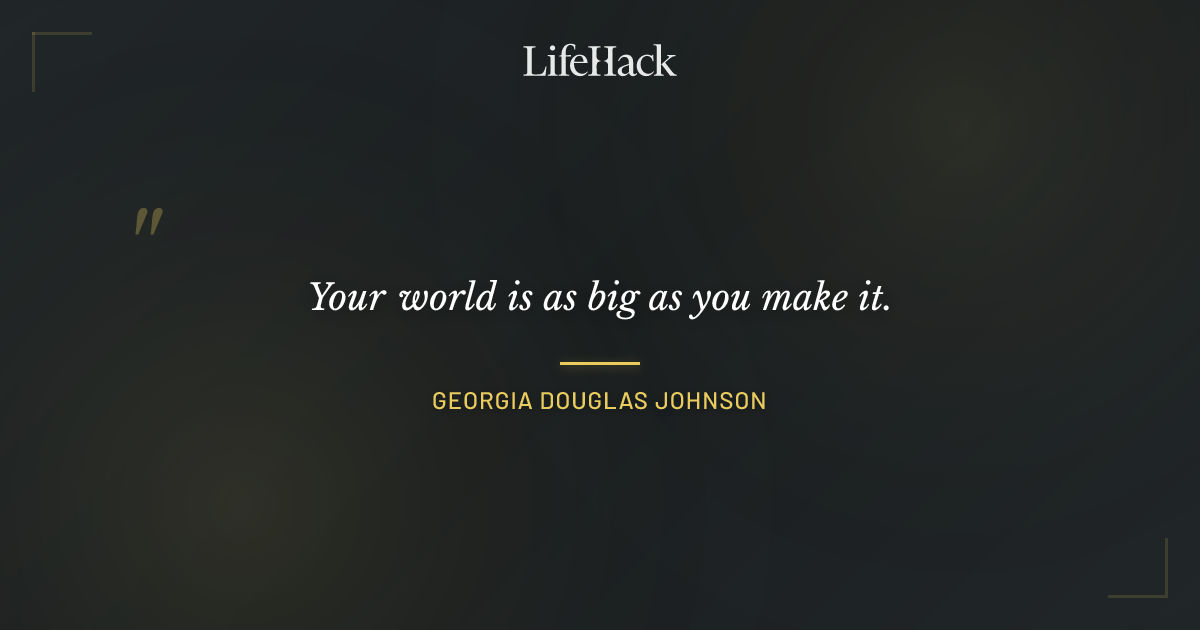 Quote by Georgia Douglas Johnson