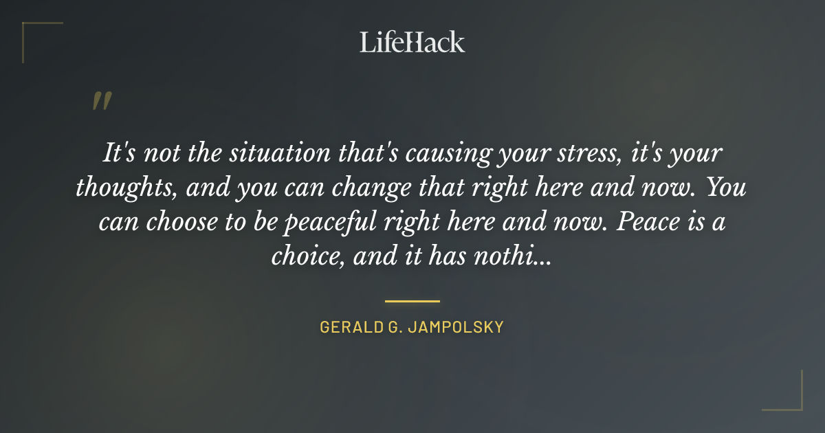 Quote by Gerald G. Jampolsky