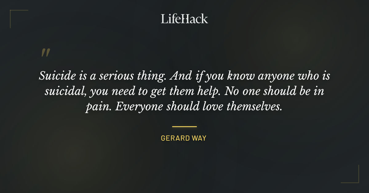 Quote by Gerard Way