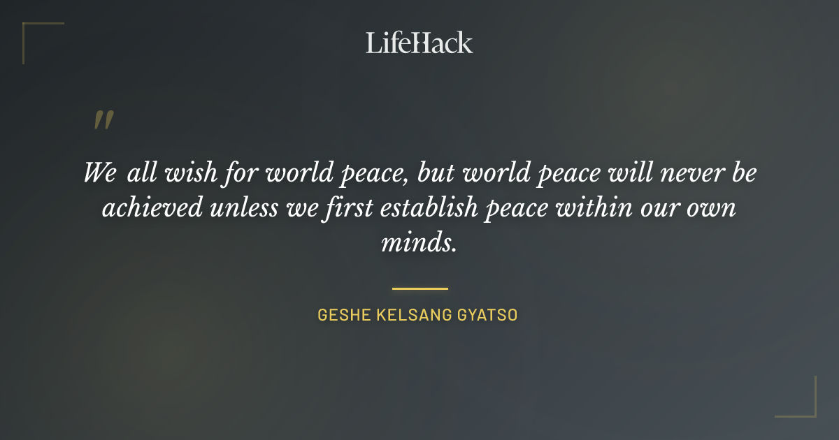 Quote by Geshe Kelsang Gyatso