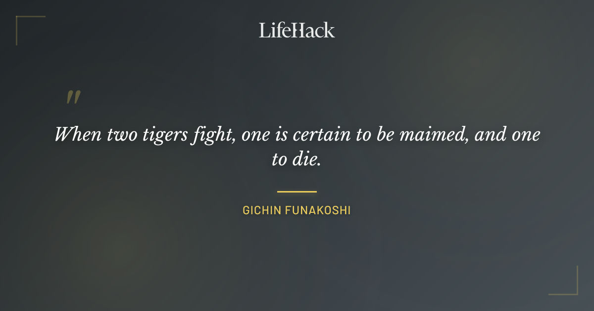 Quote by Gichin Funakoshi
