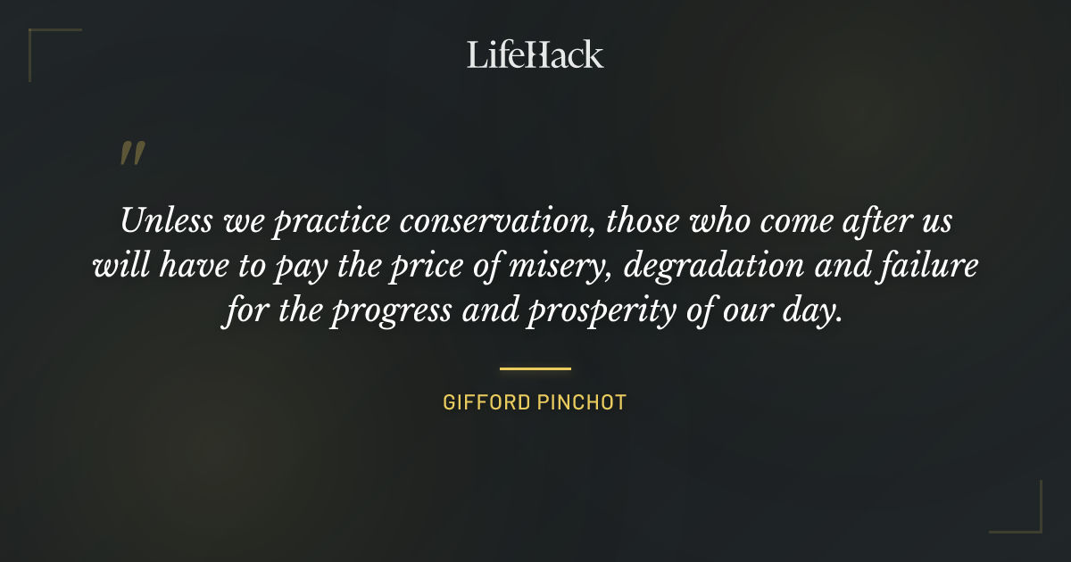 Quote by Gifford Pinchot