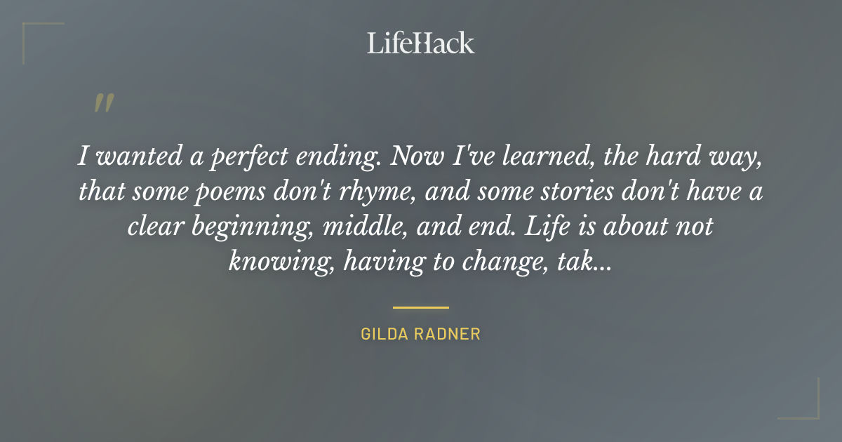 Quote by Gilda Radner