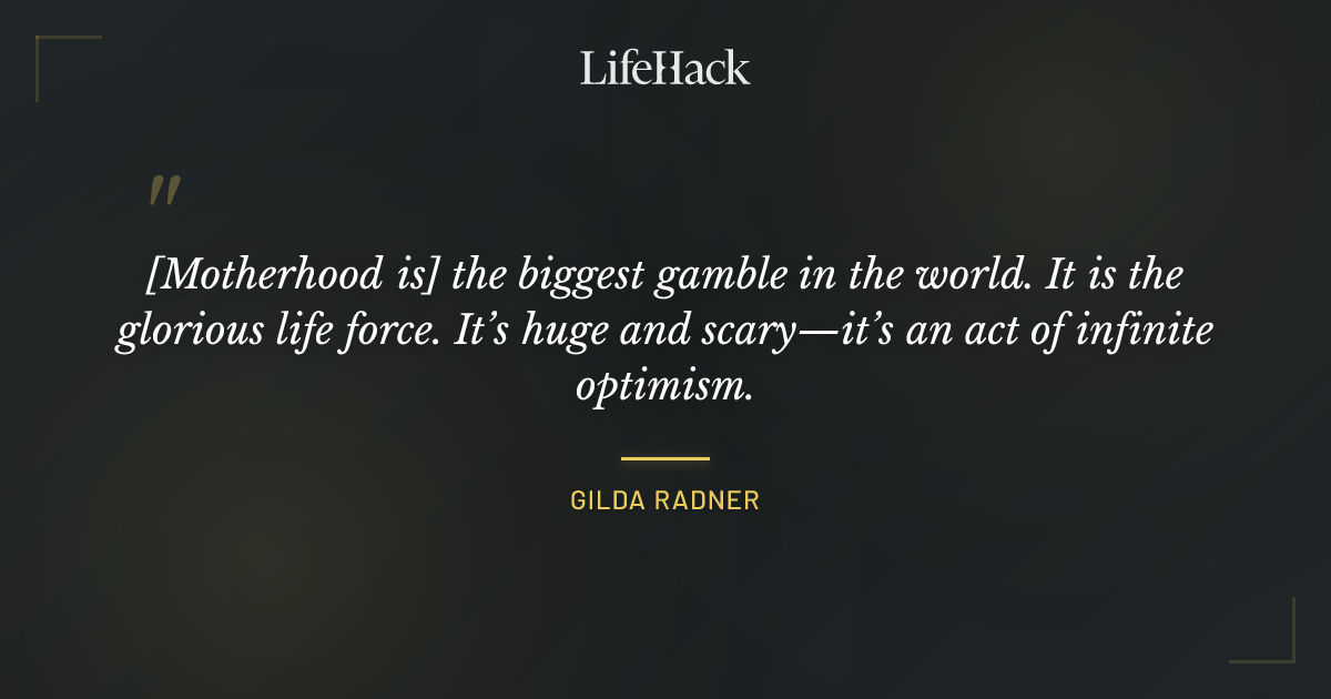 Quote by Gilda Radner