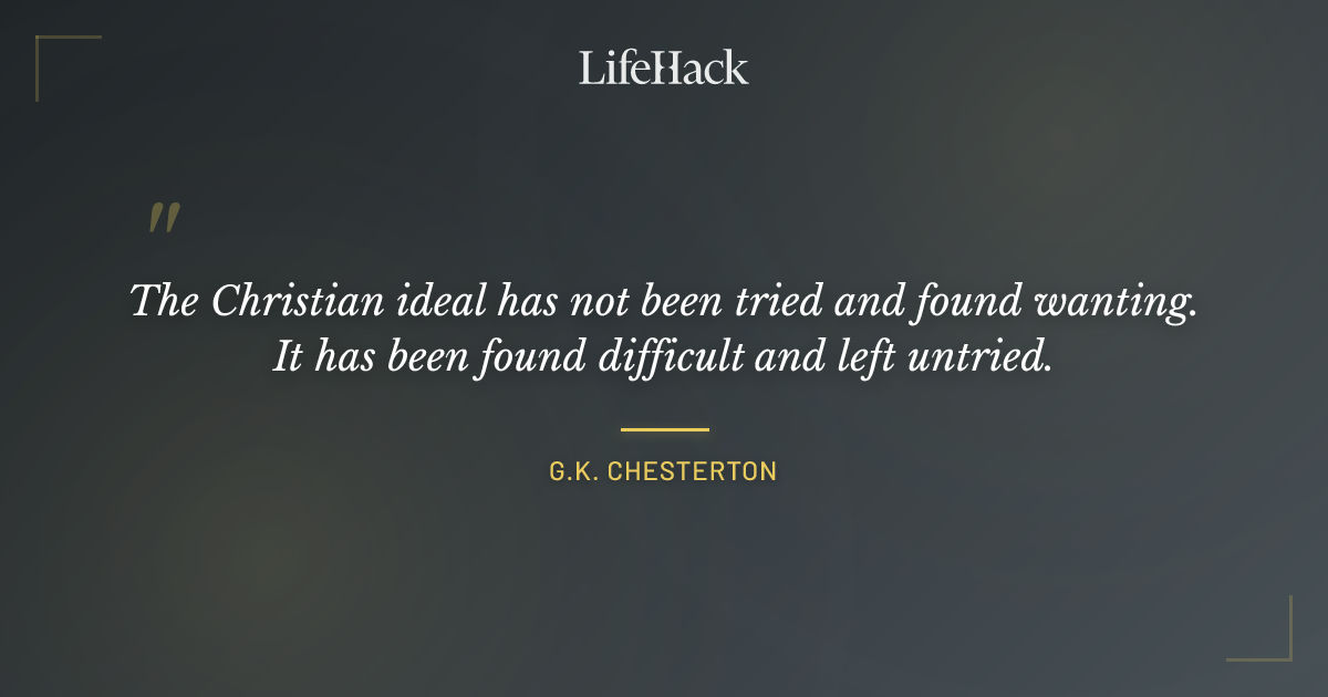 Quote by G.K. Chesterton