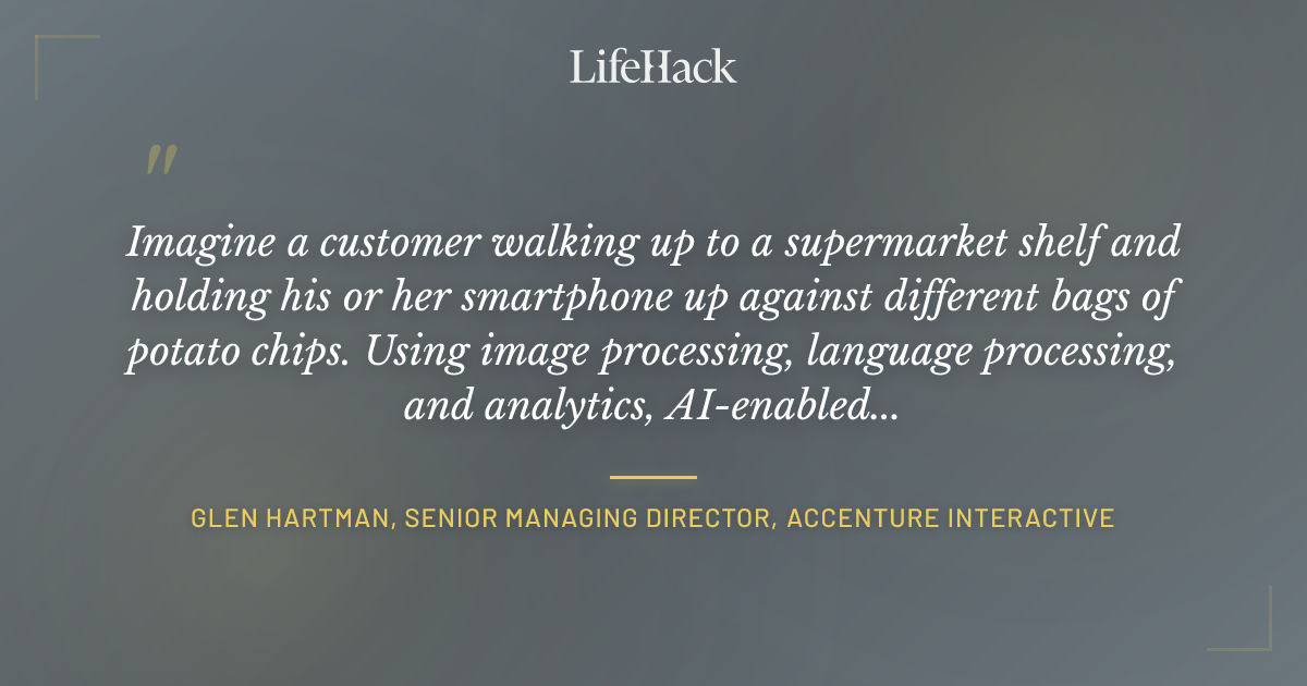 Quote by Glen Hartman, Senior Managing Director, Accenture Interactive