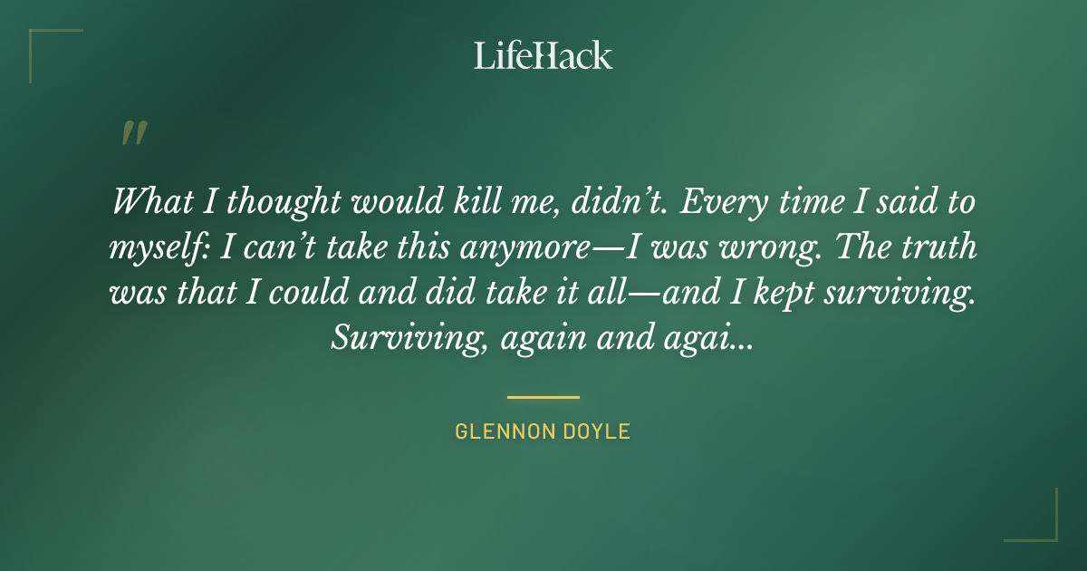Quote by Glennon Doyle