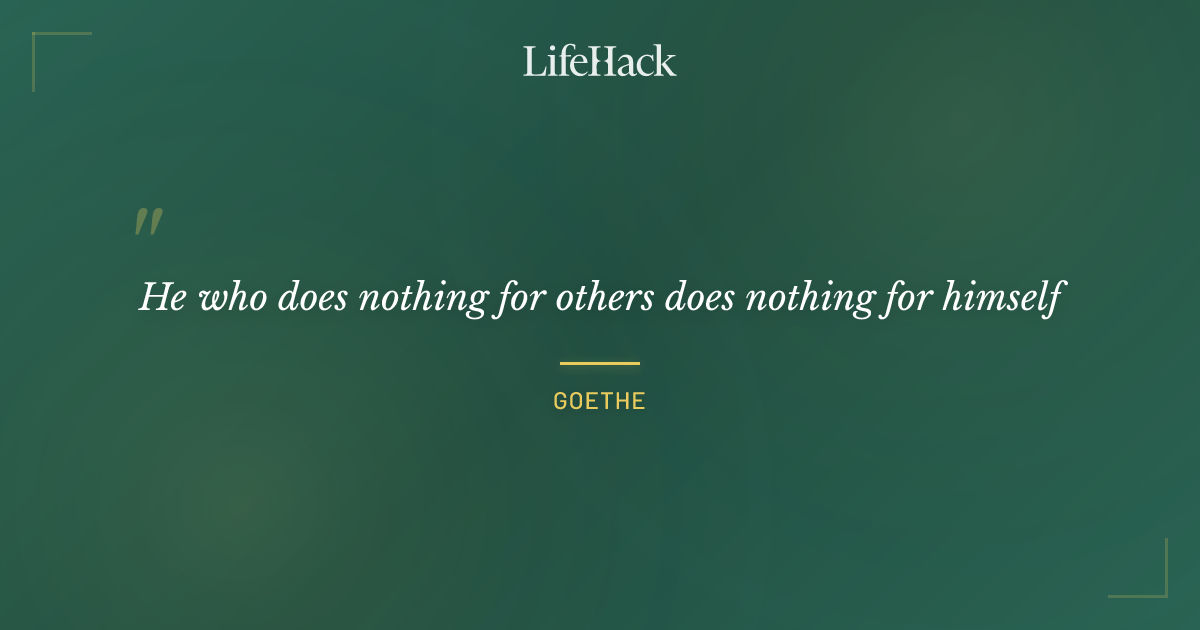 Quote by Goethe