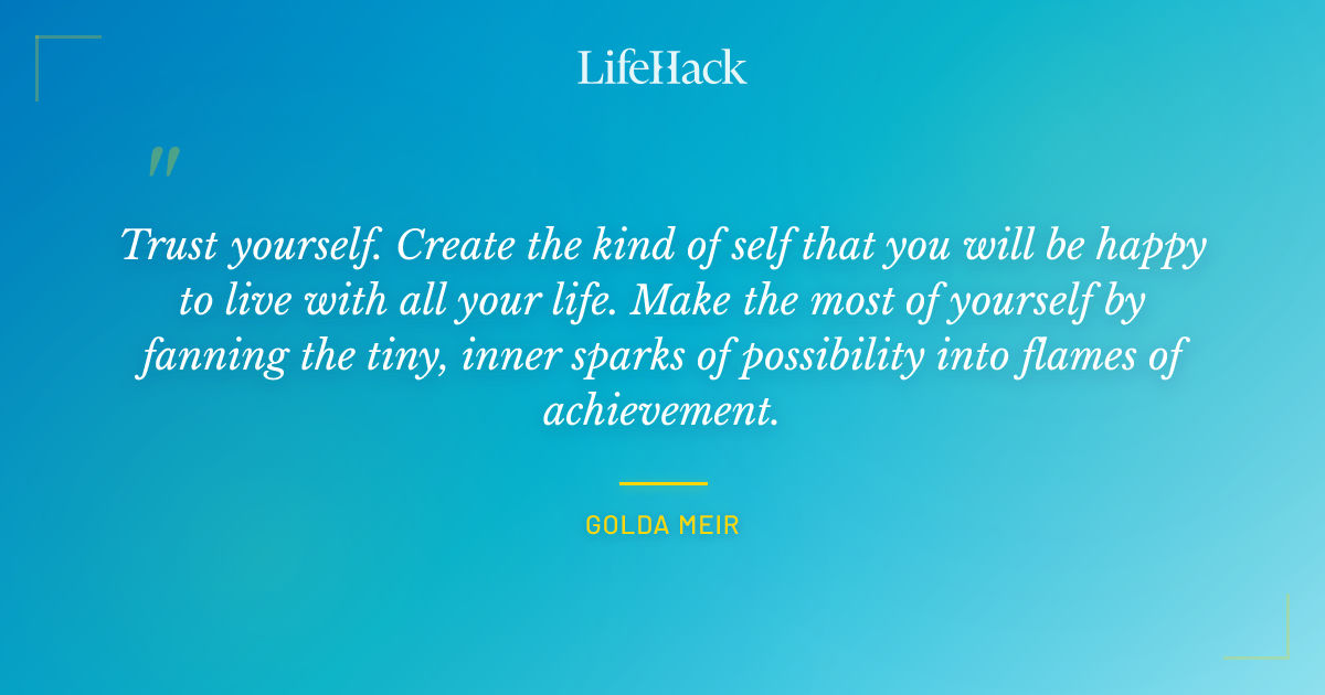 Quote by Golda Meir