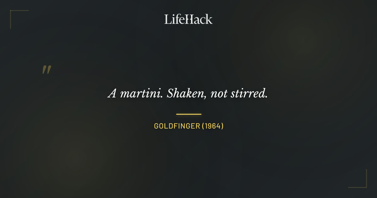 Quote by Goldfinger (1964)